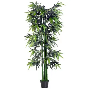 Comparateur de prix : Outsunny - Plante artificielle - Plastique - 18x18x180cm - Vert