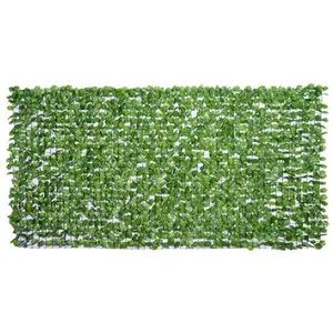 Outsunny Haie artificiel érable brise-vue décoration rouleau 3L x 1,5H m feuillage réaliste anti-UV vertVendu paraosom