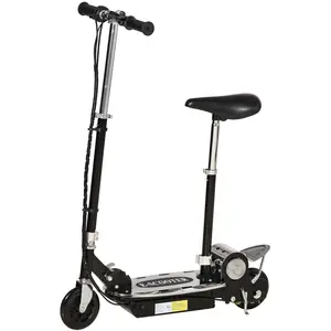 Comparateur de prix : Trottinette électrique pliable pour enfants - HOMCOM - 120 W - Noir - 8 km d'autonomie