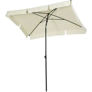 Comparateur de prix : Parasol rectangulaire inclinable - Outsunny - diamètre 2 m - métal - b...