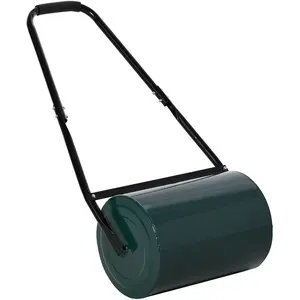 Outsunny Rouleau à gazon de Jardin robuste grande capacité 30 L dim. 104L x 42l x 30H cm vertVendu paraosom