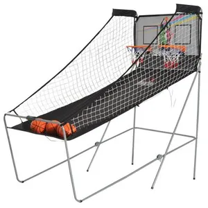HOMCOM Panier de Basket pliable jeu de Basketball Arcade Double Shooto... pas cher