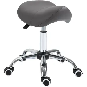 Comparateur de prix : HOMCOM Tabouret de massage tabouret selle ergonomique pivotant 360° ha...