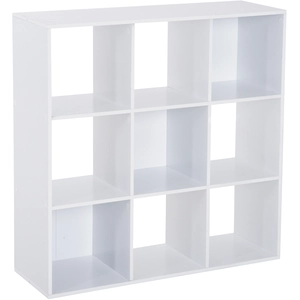 HOMCOM Meuble de Rangement Bibliothèque Etagère Contemporaine Cubes 9 ... pas cher