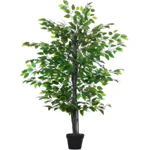 Comparateur de prix : Outsunny - palmier artificiel - Plastique - 17x17x145cm - Vert