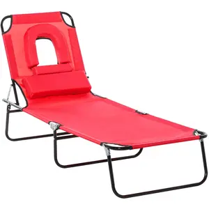 Comparateur de prix : Outsunny Bain de Soleil Pliable transat inclinable 4 Positions Chaise ...
