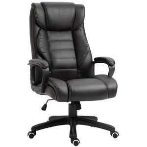 Comparateur de prix : Fauteuil de bureau direction massant Vinsetto - Noir - Réglable en hau...
