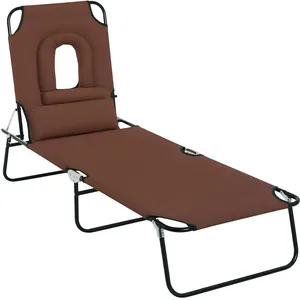 Comparateur de prix : Outsunny Bain de Soleil Pliable transat inclinable 4 Positions Chaise ...