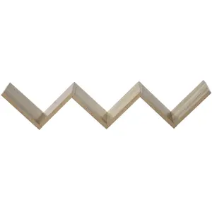 HOMCOM Etagères murale flottante design contemporain en V kit fixation inclusVendu paraosom
