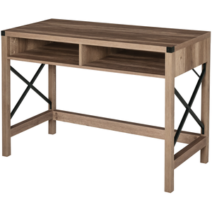 HOMCOM - bureau - Bois - 110x48x76cm - Marron pas cher