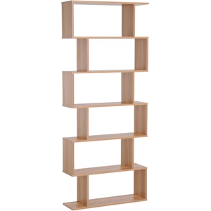 HOMCOM Bibliothèque Etagère de Livres Etagère de Rangement Zig Zag Des... pas cher