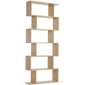 Comparateur de prix : HOMCOM Bibliothèque étagère zig zag 80L x 23l x 192H cm