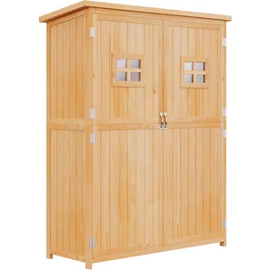Comparateur de prix : HOMCOM Abri jardin en bois massif pin pré-huilé