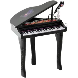 Comparateur de prix : HOMCOM - piano enfant - Bois - 48x39x69cm - Noir
