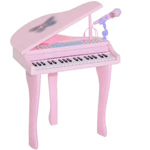 Comparateur de prix : HOMCOM Piano à queue électronique 37 touches multifonctions avec micro...