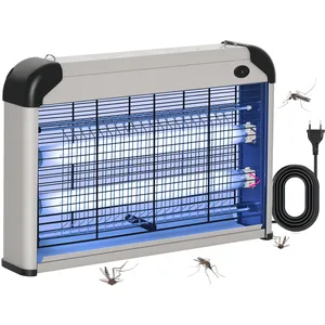 Comparateur de prix : Outsunny Lampe UV anti-insectes anti moustique tue mouche électrique d...