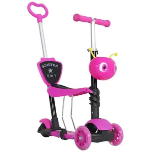Comparateur de prix : HOMCOM Trottinette pour enfants trottinette 3 roues évolutive 3 en 1 h...