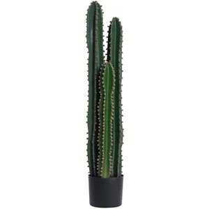 Comparateur de prix : Outsunny Cactus artificiel grand réalisme plante artificielle grande taille dim. ø 17 x 100H cm vert
