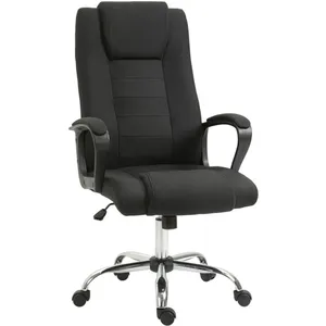 Fauteuil de bureau à roulettes HOMCOM - Manager ergonomique pivotant -...