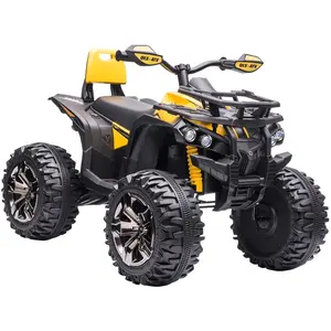 Comparateur de prix : HOMCOM Voiture 4x4 Quad Buggy électrique Enfant 12 V 5 Km/h Max. Effet...