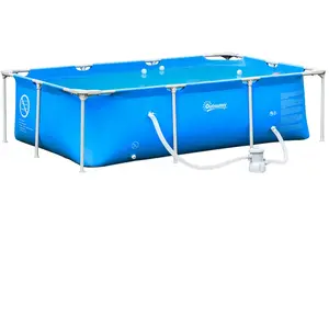Piscine tubulaire hors sol rectangulaire cadre en métal avec filtre - ...Vendu paraosom