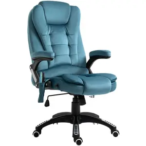 Comparateur de prix : HOMCOM Fauteuil de bureau direction massant chauffant hauteur réglable...