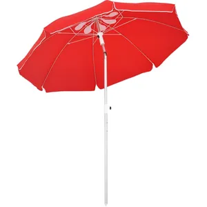 Comparateur de prix : Parasol inclinable octogonal Ø 190 cm - OUTSUNNY - Ref. 84D-092RD - Ro...