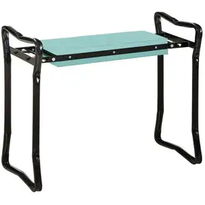 Tabouret de Jardin Outsunny Acier 58x28x49cm VertVendu paraosom