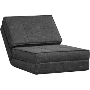 Comparateur de prix : HOMCOM - Chauffeuse matelas d'appoint pliant - Fauteuil convertible 5 ...