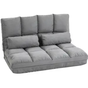 Comparateur de prix : Chauffeuse inclinaison dossier 102x73x60cm Gris - HOMCOM - Contemporai...