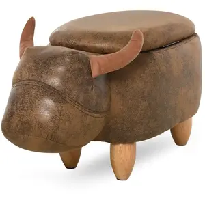 Comparateur de prix : HOMCOM - Tabouret La Vache - Suède - 62x35x36cm - Marron