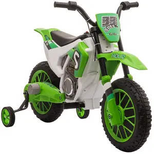 Comparateur de prix : Moto Cross électrique pour Enfant HOMCOM - 3 à 5 Ans - 12 V - Effets l...