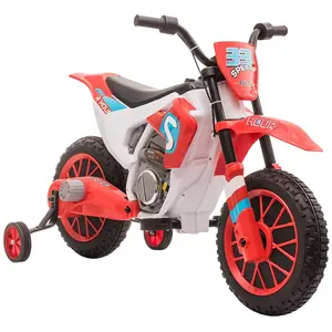 Comparateur de prix : Moto cross électrique enfant HOMCOM - Rouge - 3 à 5 ans - 12V - 3-8 Km...