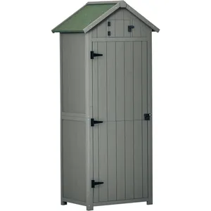 Comparateur de prix : Outsunny Armoire abri de Jardin Remise pour Outils 3 étagères 2 Portes...