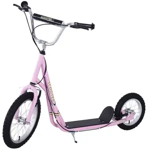 Comparateur de prix : HOMCOM Trottinette patinette Enfant à partir de 5 Ans Grands pneus Gui...