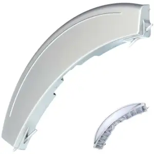 Poignée de porte gris métal avec axes (294480-27229) (00490903) Lave-linge BOSCH, MIELE, SIEMENS pas cher