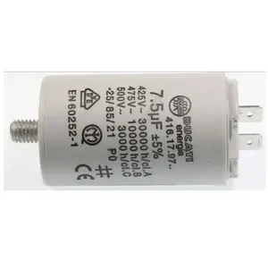 Comparateur de prix : Condensateur de démarrage pour Sèche-linge candy 7.5uf 450v 416179727
