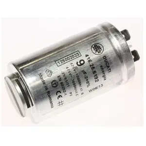 Comparateur de prix : CONDENSATEUR 9MF DUCATI BOITIER METAL POUR SECHE LINGE ELECTROLUX