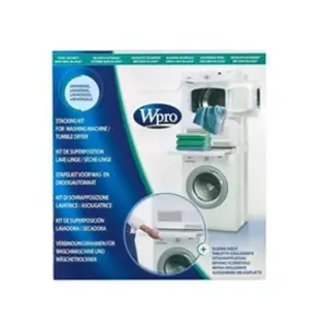 Comparateur de prix : Whirlpool KIT DE SUPERPOSITION AVEC TABLETTE POUR SECHE LINGE LAVE LINGE