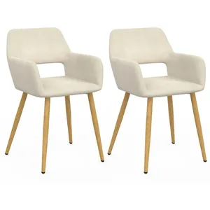 IDMarket Lot de 2 chaises de salle à manger, fauteuils de table HOLY e...