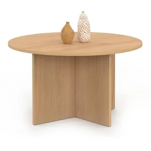 IDMarket Table Basse Ronde Marthe 70 Cm Bois Façon HêtreVendu paramazon