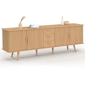 IDMARKET Buffet 180 cm JULIETTE XXL 4 portes et 3 tiroirs lattes tasse... pas cher
