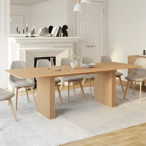 IDMARKET Table à manger extensible rectangle JULIETTE 6-12 personnes p... pas cher