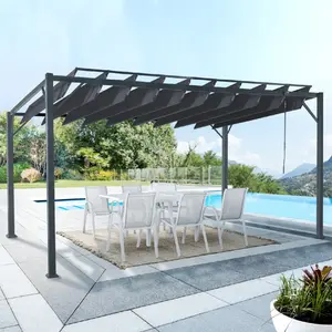 Comparateur de prix : IDMarket - Pergola lames orientables CEFALU gris anthracite 3x4 M
