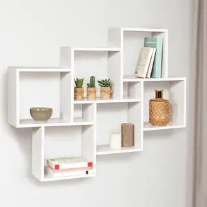 Comparateur de prix : Idmarket - Etagère murale double position lucas blanche
