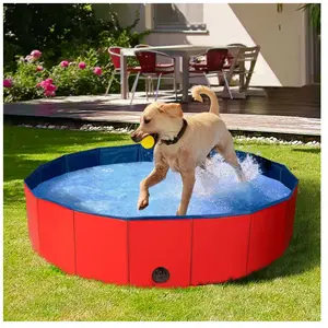 ID MARKET - Piscine pliable XXL pour chien baignoire 120 x 30 cmVendu parcdiscount