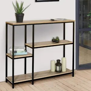 Comparateur de prix : Idmarket - Console étagère bibliothèque detroit design industriel