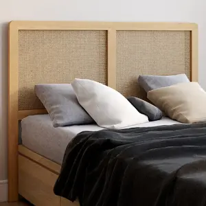 Comparateur de prix : IDMarket - Tête de lit sur Pied EDHEN 140 cm cannage et Bois