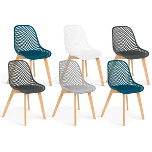Comparateur de prix : IDMarket Idmarket Lot De 4 Chaises Mandy Pour Salle À Manger