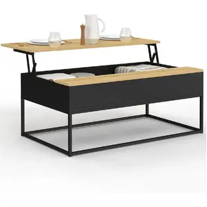 Comparateur de prix : Table basse - IDMARKET - BOSTON - Plateau relevable - Design industrie...